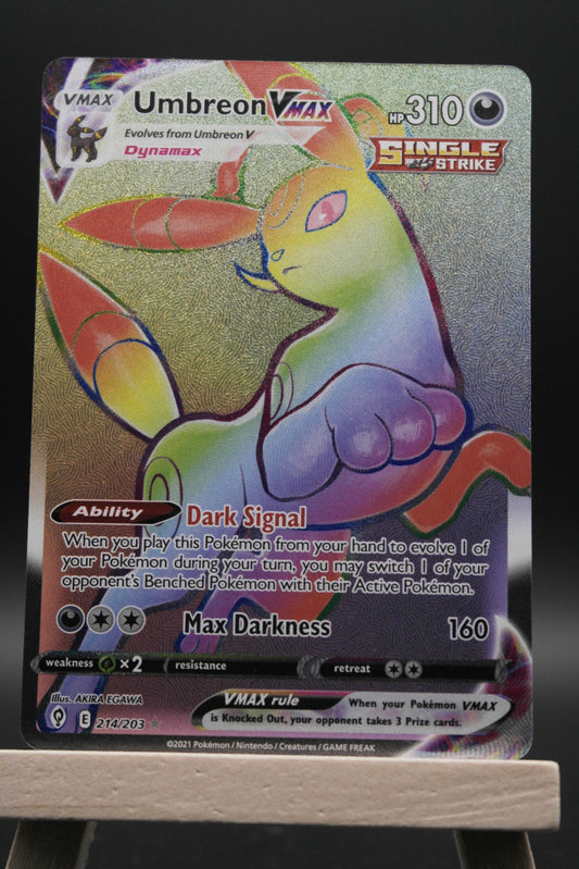 Umbreon VMAX (Secret) Holo Secret Rare SWSH07: Evolving Skies 214/203 NM